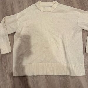 Aerie Soft White Knit Sweater